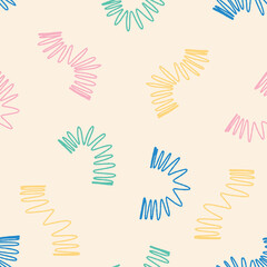 Fototapeta premium Vector Slinky Pattern Repeat Seamless for Wallpaper Background Cover Packaging