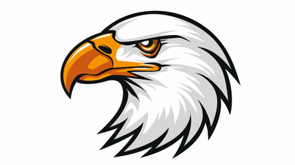 Obraz premium Bold eagle head vector illustration powerful and majestic symbol