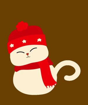 a really cute white cat