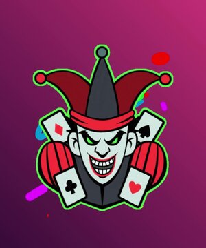 funny clown with a hat