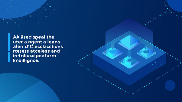 Abstract representation of data stacks and artificial intelligence concepts