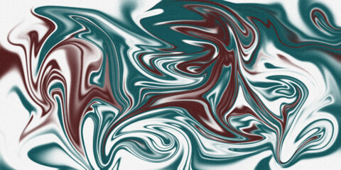 Obraz premium Swirling marble art with vibrant teal and deep crimson streaks