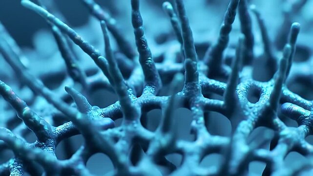 Blue Cellular Structure.