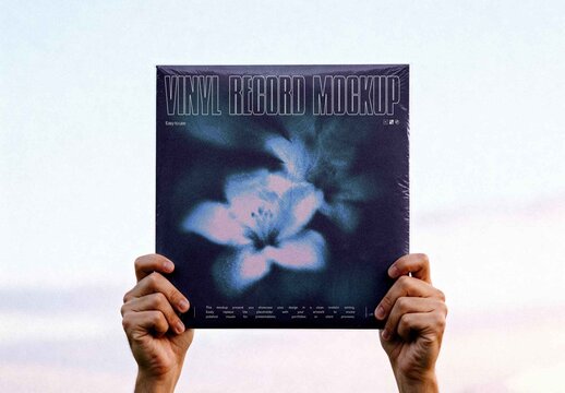 Handheld Vinyl Sleeve Mockup