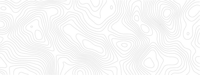 Modern Geometric Map Design Incorporating Topographical Lines, Sea Maps, and Mounted Area Spaces for a Clean White Background © Romana