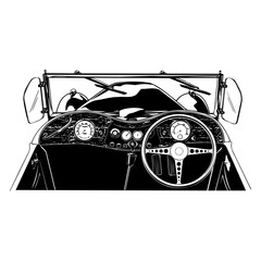 Vintage Roadster Dashboard © Fatih