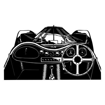 Vintage Car Dashboard