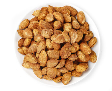 Roasted Almonds in Shell - Healthy Nuts Snack Bowl