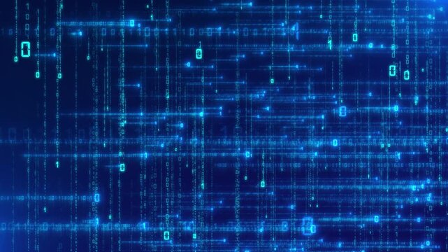 Computer binary numbers cross-cutting background