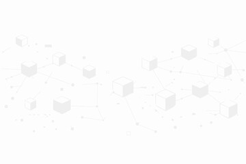 Red de bloques interconectados en 3D © Daniel