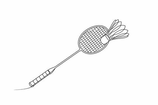 Raqueta de b&aacute;dminton y volant&iacute;n