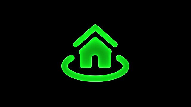 Neon Home Refresh System and Connected Living Hub saber animation on black background