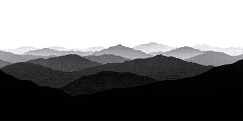 A misty winter sunrise illuminates a snowy mountain landscape where a blue morning sky meets fog and clouds over a majestic peak and valley © MAFUZA BEGUM