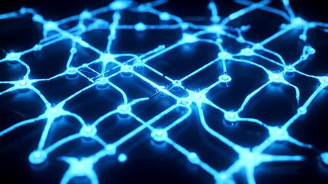 Abstract Blue Network. (1)