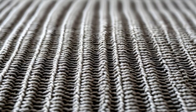 Closeup view of a textured metal surface with parallel ridges and grooves