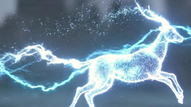 AI Generated Abstract Energy Wave With Glowing Particles And Electric Flow Futuristic Background 4K