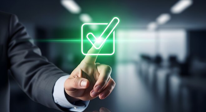 Goal Achievement Checkmark Icon Touch &ndash; Why It Represents Task Completion and Business Success Metrics