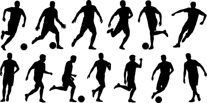 Elegant dancing people silhouettes collection dynamic ballet modern dance poses isolated black figures movement performance artists studio clipart flat vector, flat vector illustration