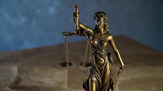 Themis statue with scales justice.