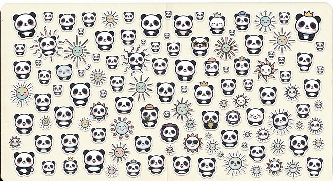 seamless pattern with panda