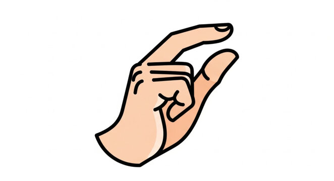 Hand gesture indicating a small amount or size.