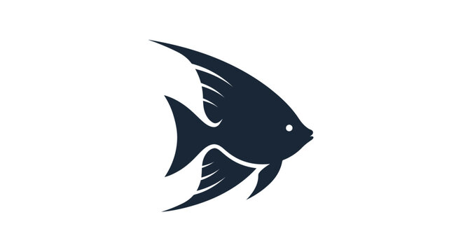 Black fish swimming in water.