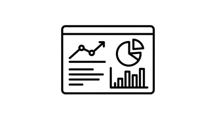 Obraz premium Business Analytics Dashboard with Graphs and Charts - Data Visualization Concept
