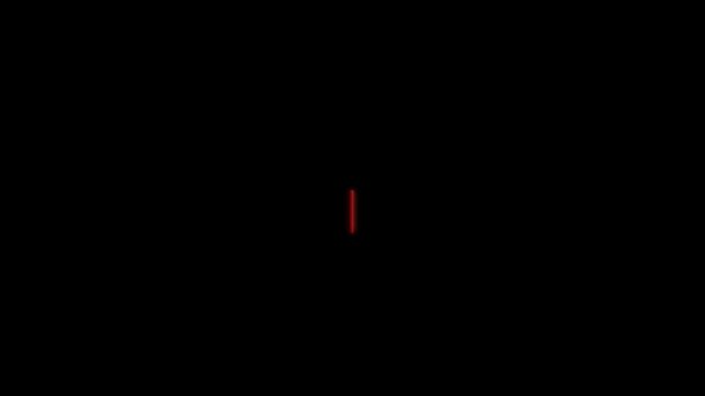 Typewriter animation of the red text Artificial Intelligence appearing and then being erased on a dark screen, representing machine learning, neural networks, and digital brain technology