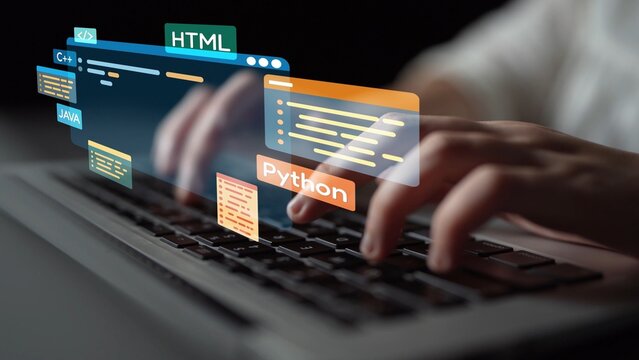Software development with coding overlays, programming languages, developer tools, mobile app creation, and advanced programming for digital product development and software solutions. Muxer