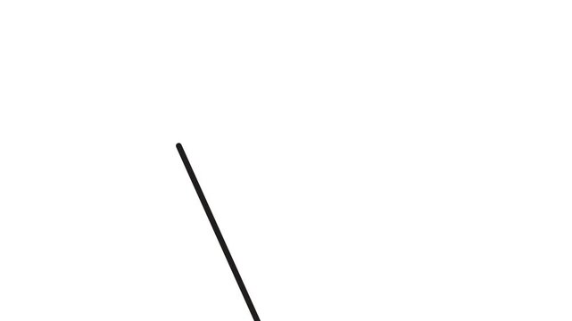 At the bottom and in the middle of the screen, a stick moves like a car windshield wiper, or swings back and forth like a pendulum.
