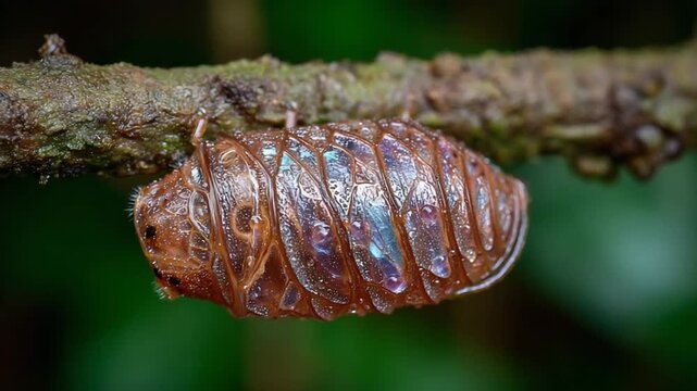 close up of pine cone on tree