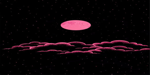 Galaxy in space with stars planets glowing nebula and a space station in the dark universe 🌌✨ © Mstsamala