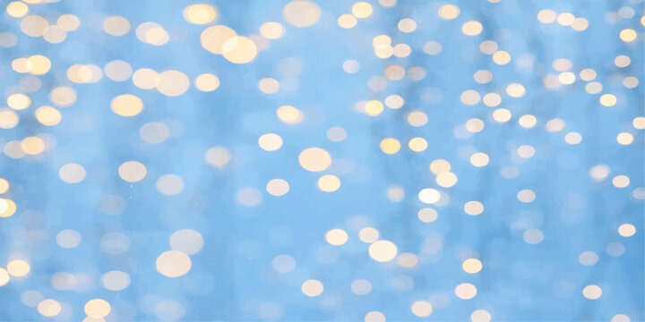 Abstract blue bokeh lights glowing on a bright winter background with blurred circles and sparkling festive atmosphere ✨💙