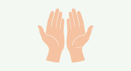 Obraz premium Hands Raised in the Air Open.