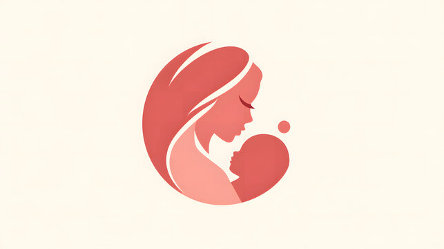 A mother embraces her infant child in a tender and intimate moment, a poignant illustration that captures the essence of motherhood with simplicity and warmth.