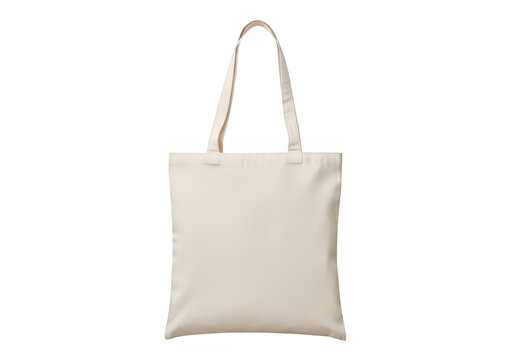 Natural cotton canvas tote bag with long shoulder straps for sustainable everyday grocery shopping