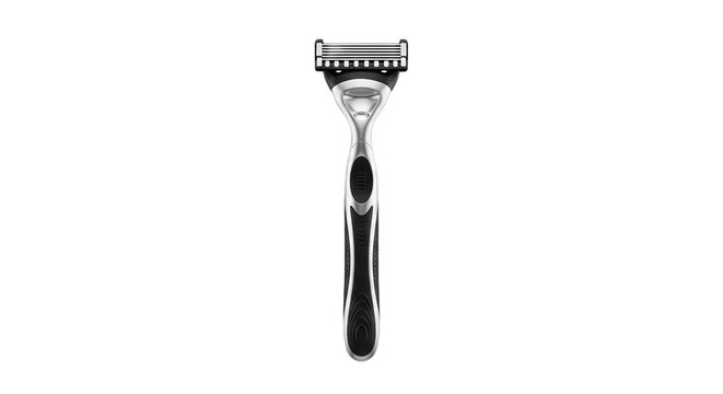 Razor isolated, shaving tool for personal care.