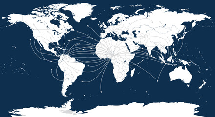 Global Trade Routes Map: International Shipping and Logistics Connections