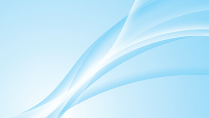 Obraz premium Light blue abstract background with smooth wave shapes and elegant flowing motion.