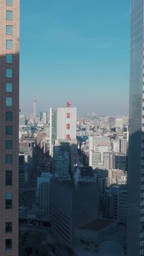 Tokyo Shiodome City and Skyscrapers 