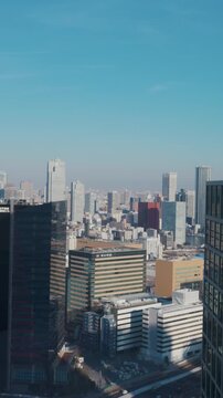 Tokyo Shiodome City and Skyscrapers 
