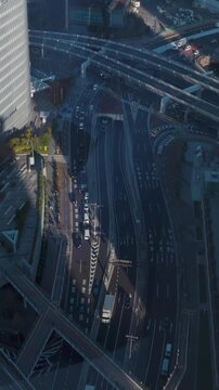 Tokyo Shiodome City and Skyscrapers 