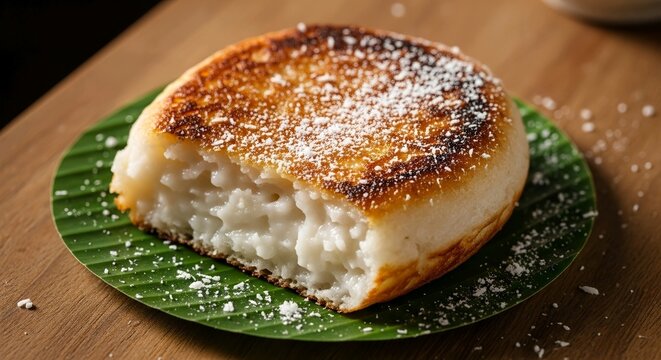 Indonesian Serabi Coconut Pancake with Soft Creamy Texture