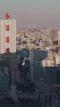 Tokyo Shiodome City and Skyscrapers 
