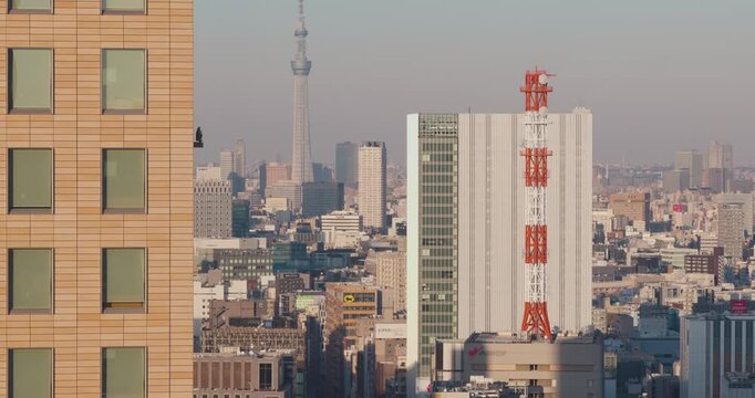 Tokyo Shiodome City and Skyscrapers 