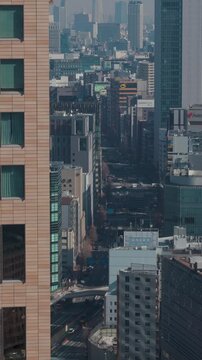 Tokyo Shiodome City and Skyscrapers 