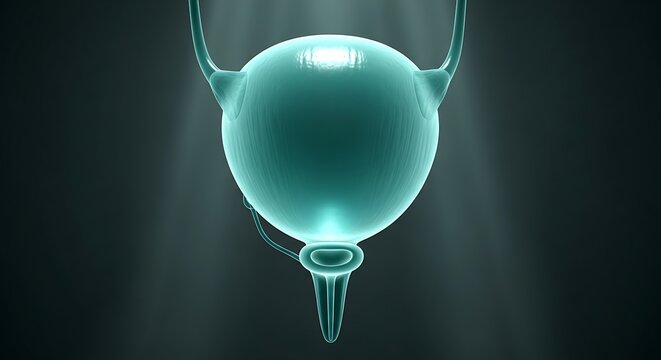 Bladder Anatomy Medical Illustration.