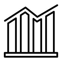 Fototapeta premium Financial Report Chart Line Icon
