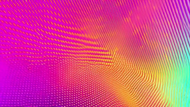 Abstract psychedelic wave pattern generated with vibrant neon colors, a dynamic digital art animation concept with a fluid motion effect