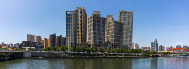 Tianjin Skyline and Hai River, China - Modern Urban Architecture © ChuThi